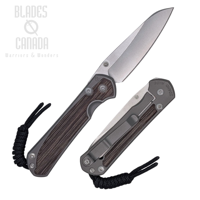 Chris Reeve Small Sebenza 31 Insingo Framelock Folding Knife, Left Handed, MagnaCut SW, Titanium Glass Blasted w/Micarta Natural Inlay, S31-1227 (image for) Chris Reeve Small Sebenza 31 Insingo Framelock Folding Knife, Left Handed, MagnaCut SW, Titanium Glass Blasted w/Micarta Natural Inlay, S31-1227